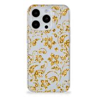iPhone 15 Pro Max | TPU Case | Gouden Bloemen - thumbnail