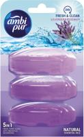 Ambi pur Fresh en Shine vulling toiletblokje, 3 x 165 ml - thumbnail