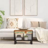 Salontafel 55x50x40 cm massief gerecycled hout - thumbnail