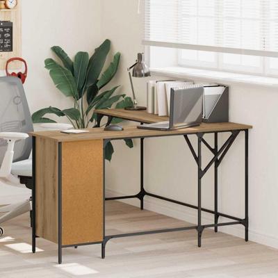 Bureau Artisan Eiken 141 x 141 x 75 cm Bewerkt hout