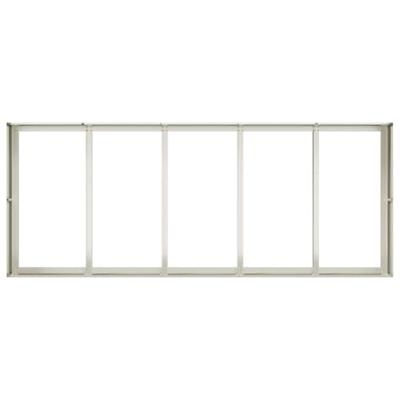 Plantenbak 200x80x40 cm staal wit Plantenbak 200x80x40 cm staal wit