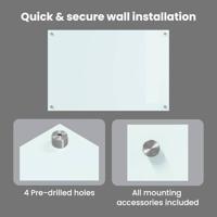 VidaXL Keuken achterwand wit 90 x 60 cm gehard glas - thumbnail