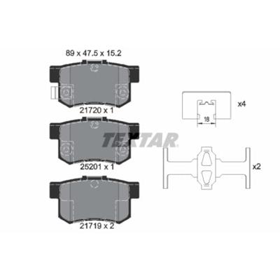 Remblokkenset, schijfrem 2172001