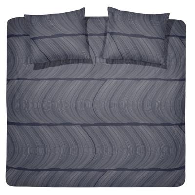 Damai Ocean Dekbedovertrek - 1-persoons (140x200/220 Cm + 1 Sloop) - Katoen Satijn - Indigo