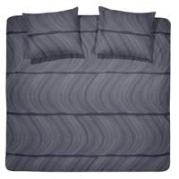 Damai Ocean Dekbedovertrek - 1-persoons (140x200/220 Cm + 1 Sloop) - Katoen Satijn - Indigo - thumbnail