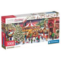 Clementoni Classic Collections Panorama Puzzel Kerst 1000 Stukjes - thumbnail