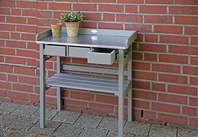 Esschert Design tuinwerktafel grijs cf29g