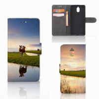 Nokia 3.1 (2018) | Telefoonhoesje | Met pasjeshouder | Koe - thumbnail