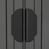 Tuinschuur 192x772x223 cm gegalvaniseerd staal lichtgrijs - thumbnail