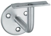 Leuninghouder hol zadel zichtbare bev rvs mat - thumbnail