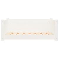 Hondenmand 75,5x55,5x28 cm massief grenenhout wit - thumbnail