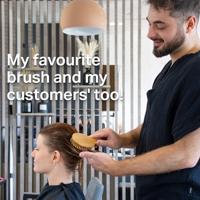 Olivia Garden Bamboo Collection Massage Brush Medium Oval - thumbnail