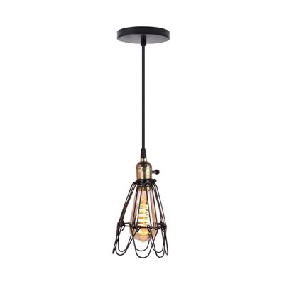 Homestyle Pro MK006-B Industriële Hanglamp 19x23 cm Zwart/Metaal Homestyle Pro MK006-B Industriële Hanglamp 19x23 cm Zwart/Metaal