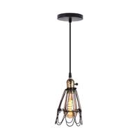 Homestyle Pro MK006-B Industriële Hanglamp 19x23 cm Zwart/Metaal - thumbnail