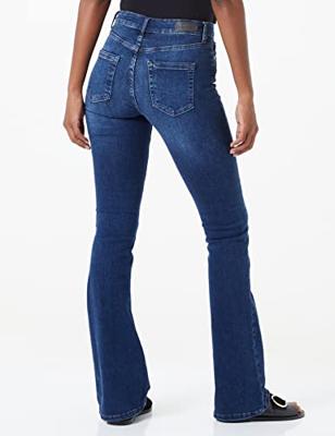 Only Onlblush Mid Flared Dnm Tai021 Flare Dark Blue Denim