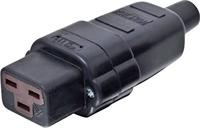 Kalthoff 444000 Apparaatstekker (koud) Bus, recht Totaal aantal polen: 2 + PE 16 A Zwart 1 stuk(s) - thumbnail