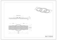 Trio Design plafondlampBarca zwart - 641110332 - thumbnail