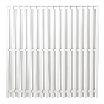 Wit Houten Tuinscherm Nagano 180 x 180 CM Wit Houten Tuinscherm Nagano 180 x 180 CM