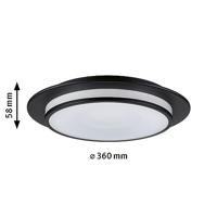 Paulmann 96785 Egron LED-plafondlamp LED 16 W Zwart (mat) - thumbnail