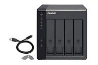 QNAP TR-004 behuizing voor opslagstations HDD-/SSD-behuizing Zwart 2.5/3.5" - thumbnail