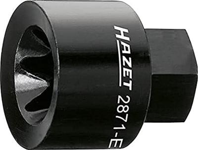 HAZET Remzadel dopsleutel 2871-E24 · 22 mm buitenzeskant · Buiten-TORX®-profiel · SW E24 HAZET Remzadel dopsleutel 2871-E24 · 22 mm buitenzeskant · Buiten-TORX®-profiel · SW E24