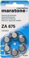 Renata Knoopcel ZA675 1.4 V 6 stuk(s) 660 mAh Zink-lucht Hearing Aid PR44 - thumbnail