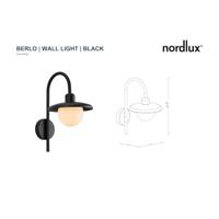 Nordlux Zwarte buitenlampBerlo design - 2418191003 - thumbnail