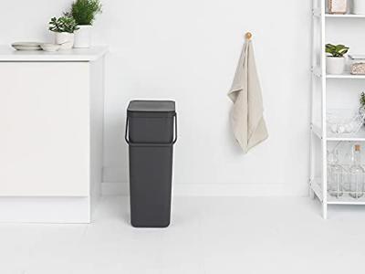 Brabantia SORT & GO RECYCLE BIN 40 l Rechthoekig Grijs Brabantia SORT & GO RECYCLE BIN 40 l Rechthoekig Grijs