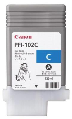Canon Inktcartridge PFI-102 C Origineel Cyaan 0896 B 001