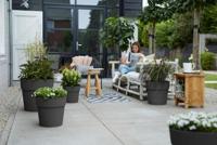 Elho Vibia Campana straight bloempot rond 30 cm antraciet - thumbnail