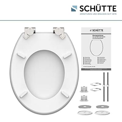 MDF High Gloss WC-bril POOLSIDE met soft-close lange levensduur: extreem onbreekbaar en krasbestendig comfort en functie: geruisloos sluiten dankzij de automatische valrem eenvoudig schoon te ma