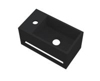 Best Design Mona Black Links fontein incl.handdoekhouder Just Solid 33x18x16cm 4007840 - thumbnail