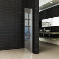 Zijwand Scharnierend 30 cm Met Muurprofiel Nano 10 mm Aqua Splash - thumbnail