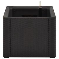 Plantenbak hoog zelfbewateringssysteem 100x43x33 cm antraciet - thumbnail