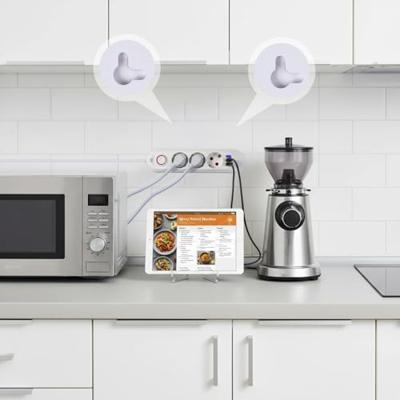 Maclean stekkerdoos, verlengkabel met 3 stopcontacten + 3xUSB, 110-240V AC 50/60Hz, 2,1A max 2500W, 1,5m, wit, MCE394 W