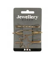 Creativ Company Haarspeldjes, l: 70 mm, b: 32 mm, verguld, 3 stuk/ 1 doos - thumbnail