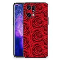OPPO Find X5 Pro Bloemen Hoesje Red Roses - thumbnail