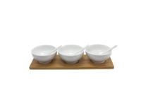 Aperitief set 7-delig met houten plank - thumbnail