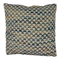 Katoenen Kussen Cyprus Blauw/Rood (Met Vulling) - thumbnail