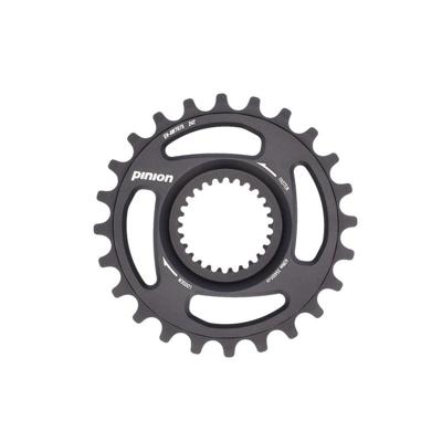 Pinion kettingwiel chain ring alu, 24t.,black