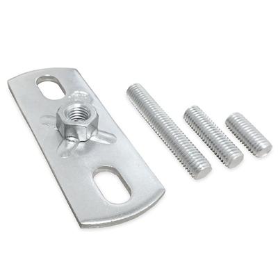 -SET- grondplaat met vaste moer M8 & draadeind 20mm, 30mm en 50mm -SET- grondplaat met vaste moer M8 & draadeind 20mm, 30mm en 50mm