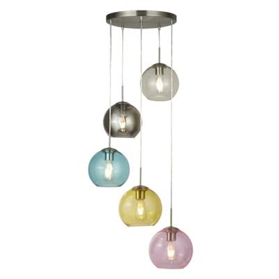 Searchlight Vide hanglampMardi Gras curiosa - 8135-5SS Searchlight Vide hanglampMardi Gras curiosa - 8135-5SS