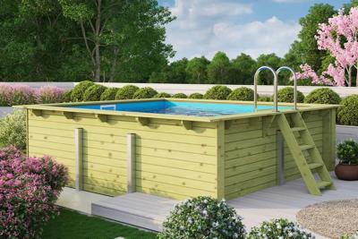 Karibu | Zwembad Rechthoek 2 met Filterpakket Klein