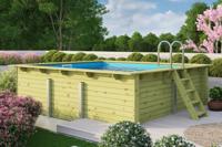 Karibu | Zwembad Rechthoek 2 met Filterpakket Klein - thumbnail