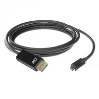 ACT USB-C naar DisplayPort kabel 2 meter - thumbnail