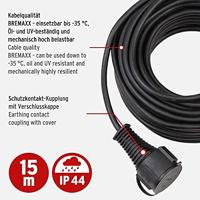 Brennenstuhl 1169890 Stroom Verlengkabel Zwart 15.00 m AT-N05V3V3-F 3G 1,5 mm² - thumbnail