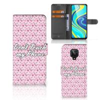 Xiaomi Redmi Note 9 Pro | Note 9S Portemonnee Hoesje Flowers Pink DTMP - thumbnail