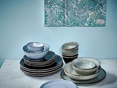 Salt & Pepper Serviesset Artisan Green - 12-delig / 4 personen - 4 dinerborden, 4 ontbijtborden en 4 kommen