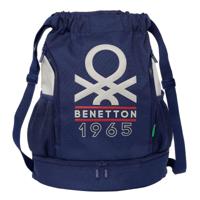 Kinderrugzak Benetton Varsity Grijs Marineblauw 35 x 40 x 1 cm - thumbnail
