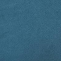 Fauteuil met voetenbank 60 cm fluweel blauw - thumbnail
